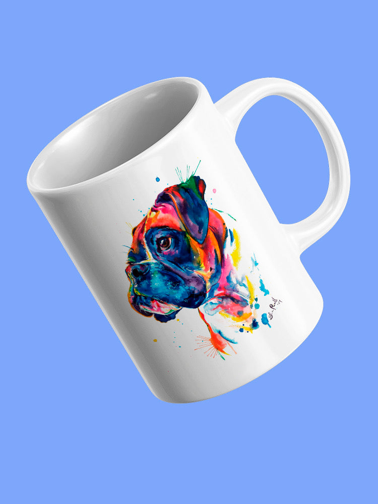 Colorful Boxer Dog Mug -Weekday Best Designs