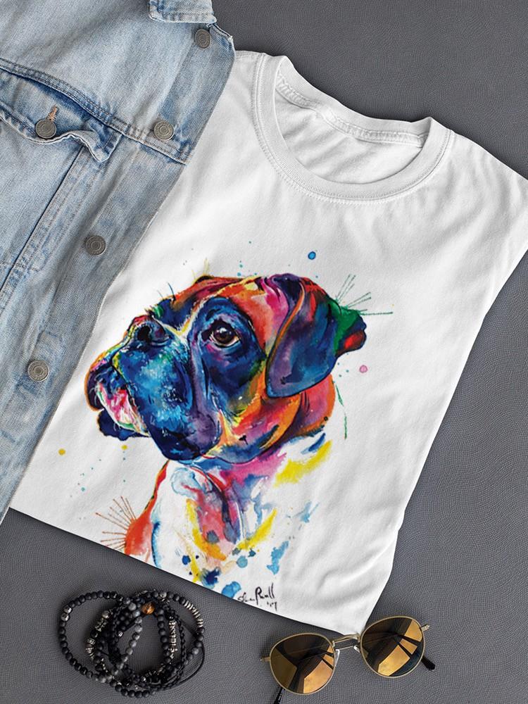Colorful Boxer Dog T-shirt -Weekday Best Designs