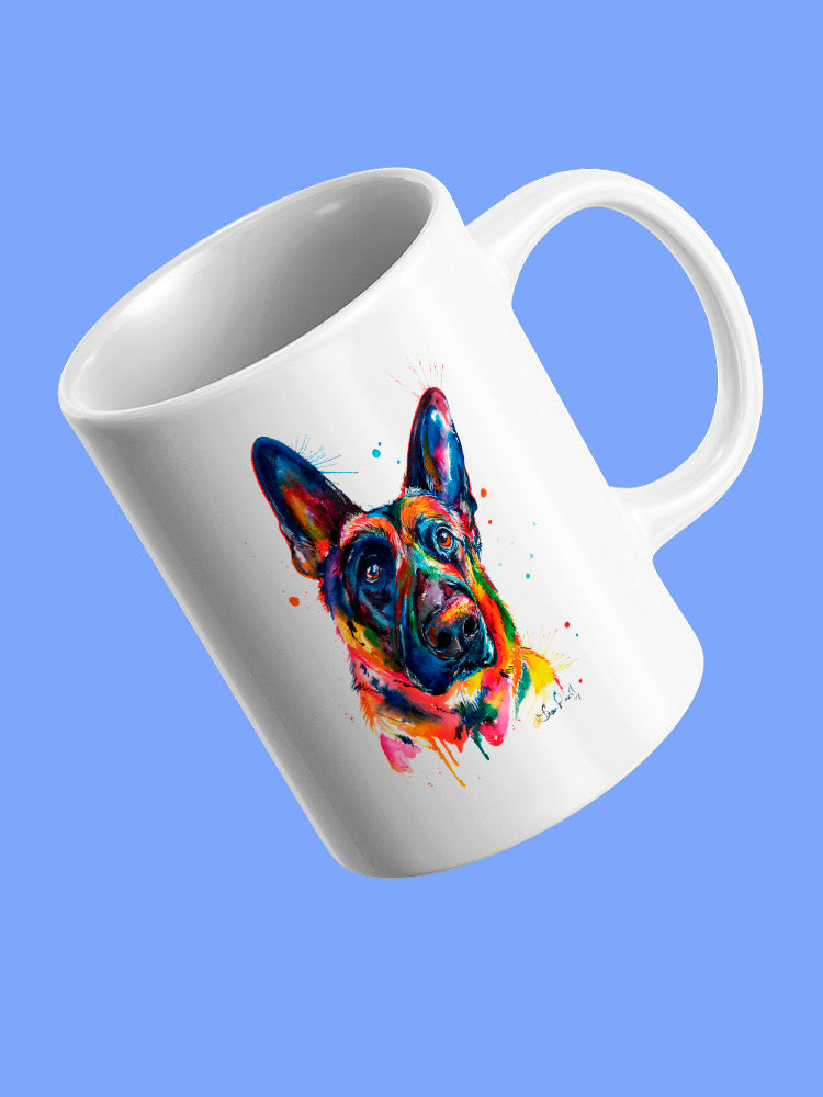 Colorful German Sheperd Mug -Weekday Best Designs