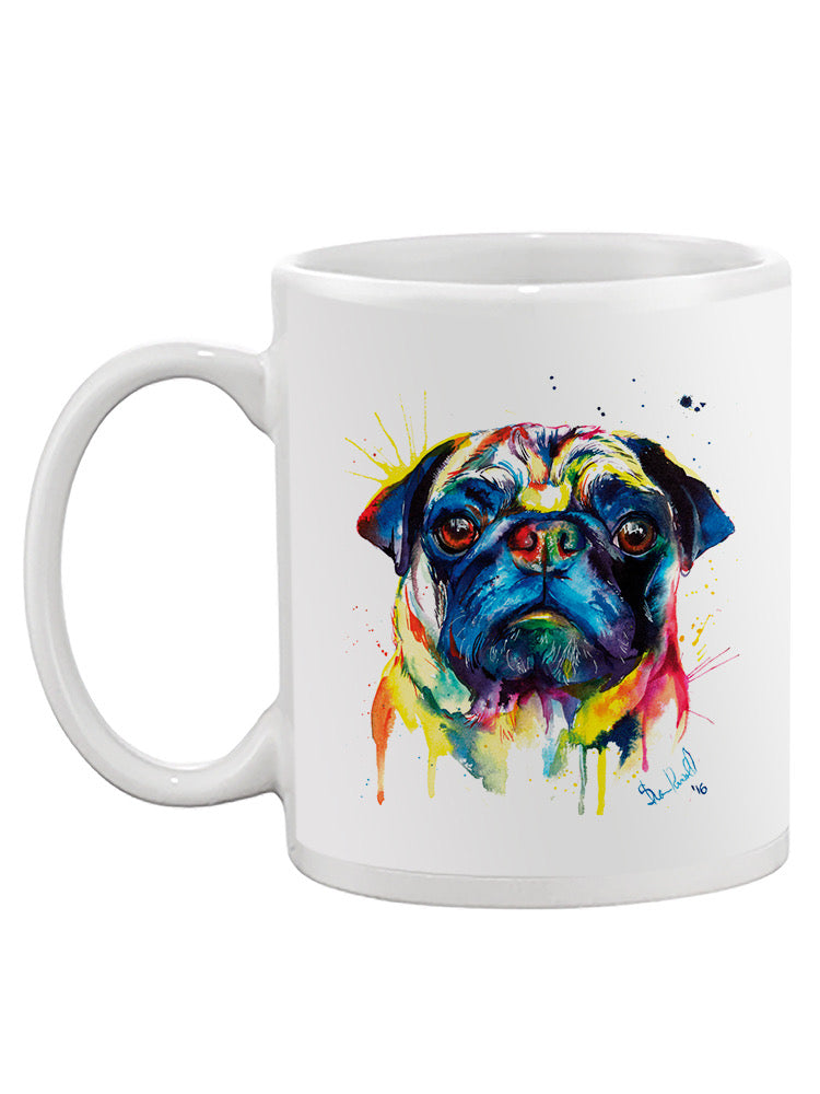 Colorful Pug Mug -Weekday Best Designs