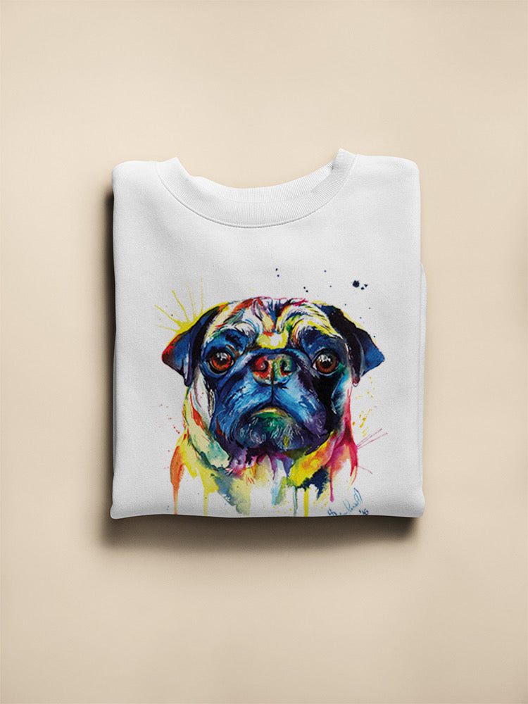 Colorful Pug Hoodie or Sweatshirt -Weekday Best Designs