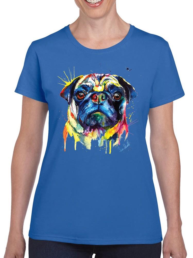 Colorful Pug T-shirt -Weekday Best Designs