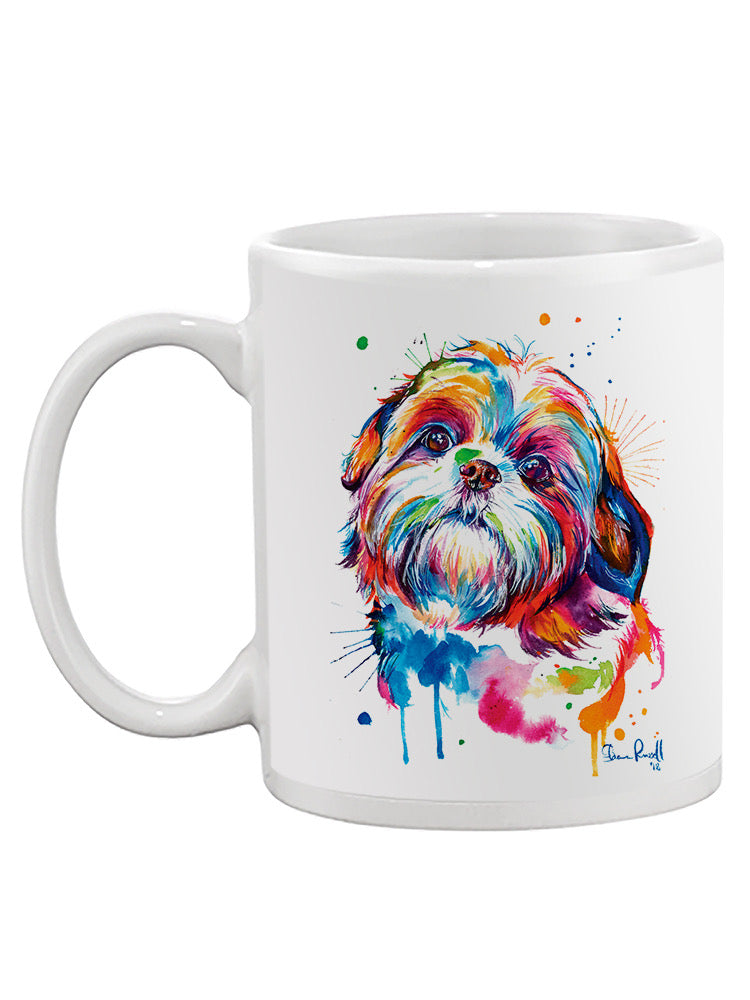 Colorful Shih Tzu Dog Mug -Weekday Best Designs