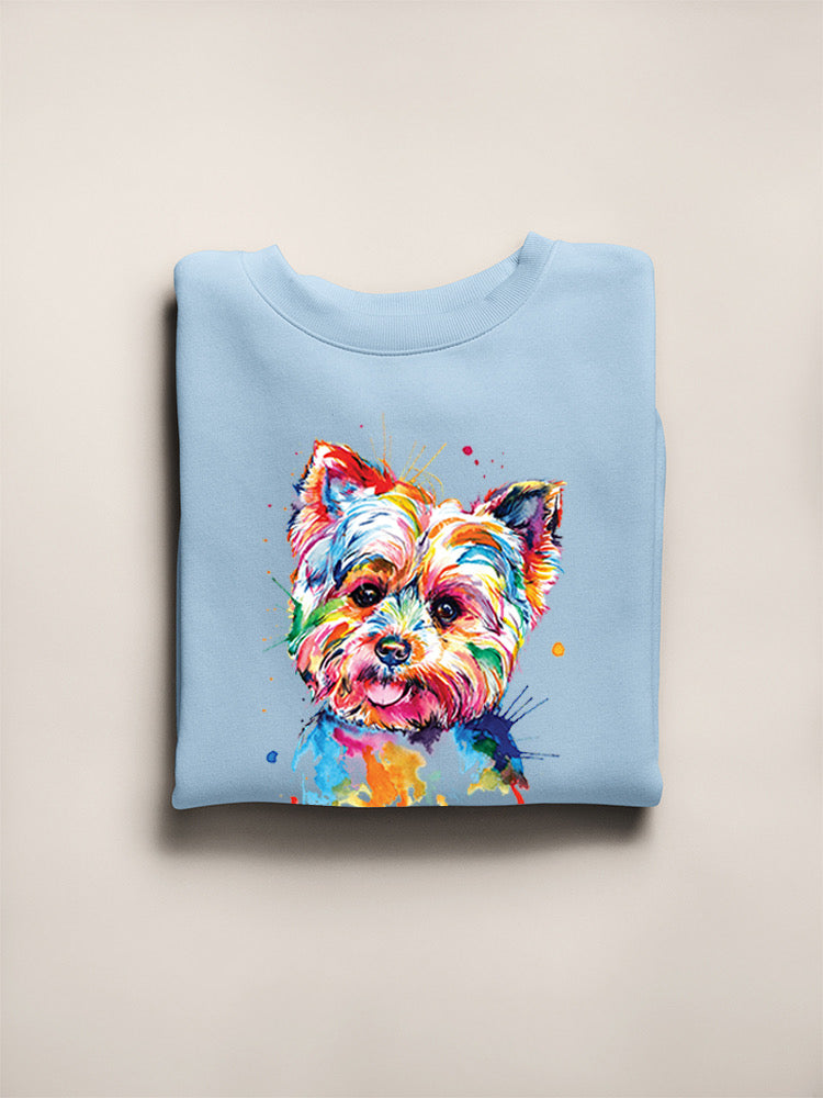 Colorful Yorkshire Terrier Sweatshirt -Weekday Best Designs