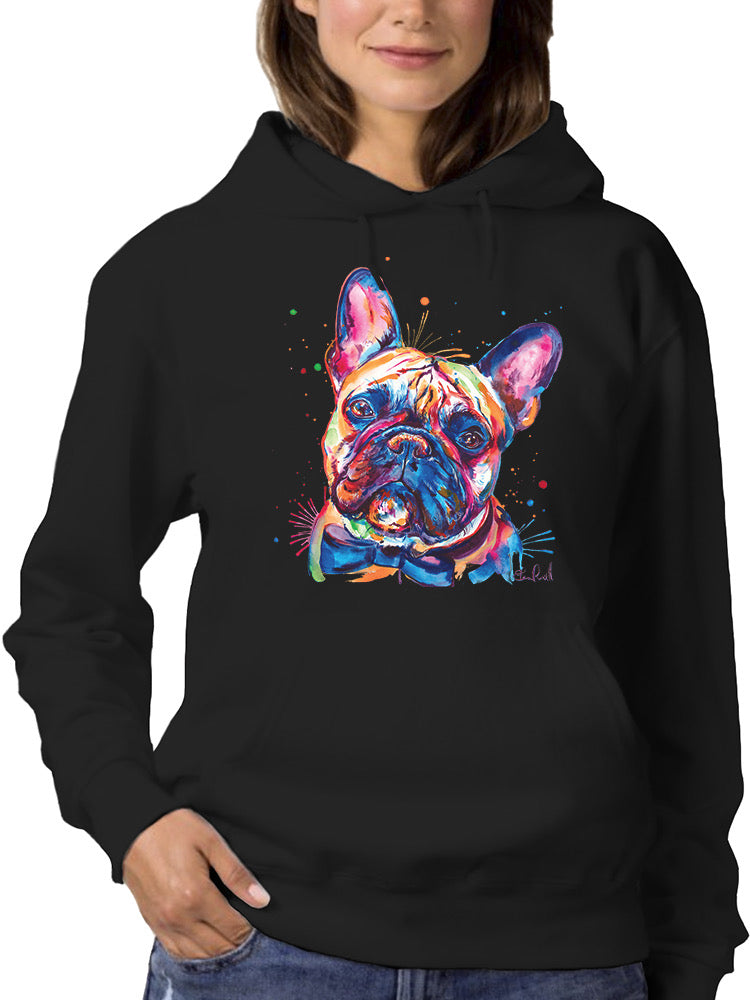 Colorful French Bulldog Hoodie or Sweatshirt -Weekday Best Designs