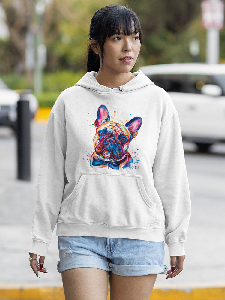 Colorful French Bulldog Hoodie or Sweatshirt -Weekday Best Designs