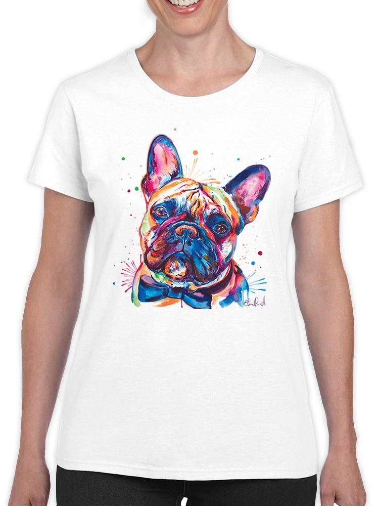 Colorful French Bulldog T-shirt -Weekday Best Designs