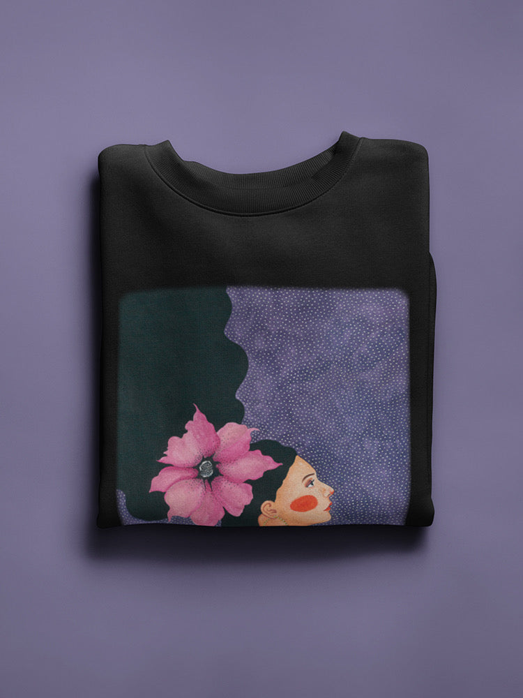 Flower Hair Sweatshirt -Hulya Ozdemir Designs