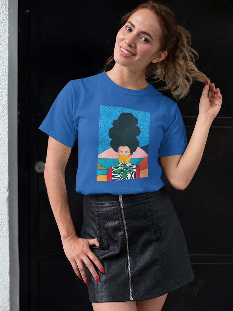Sunflower Woman T-shirt -Hulya Ozdemir Designs