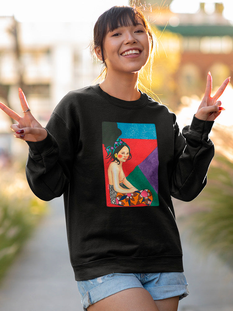 Shirtless Woman Sweatshirt -Hulya Ozdemir Designs