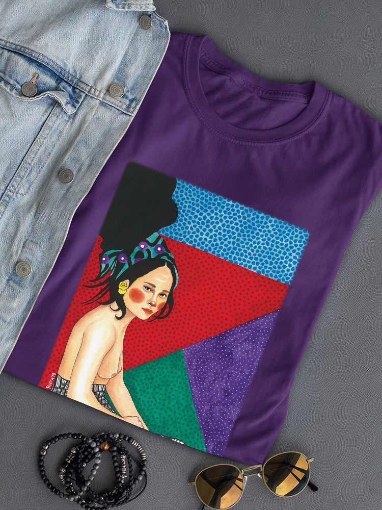 Shirtless Woman T-shirt -Hulya Ozdemir Designs