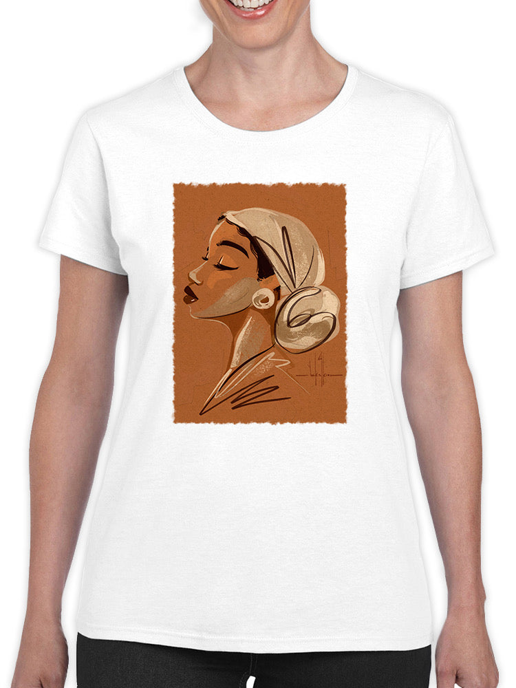 Woman's Side Profile T-shirt -David Coleman Jr Designs