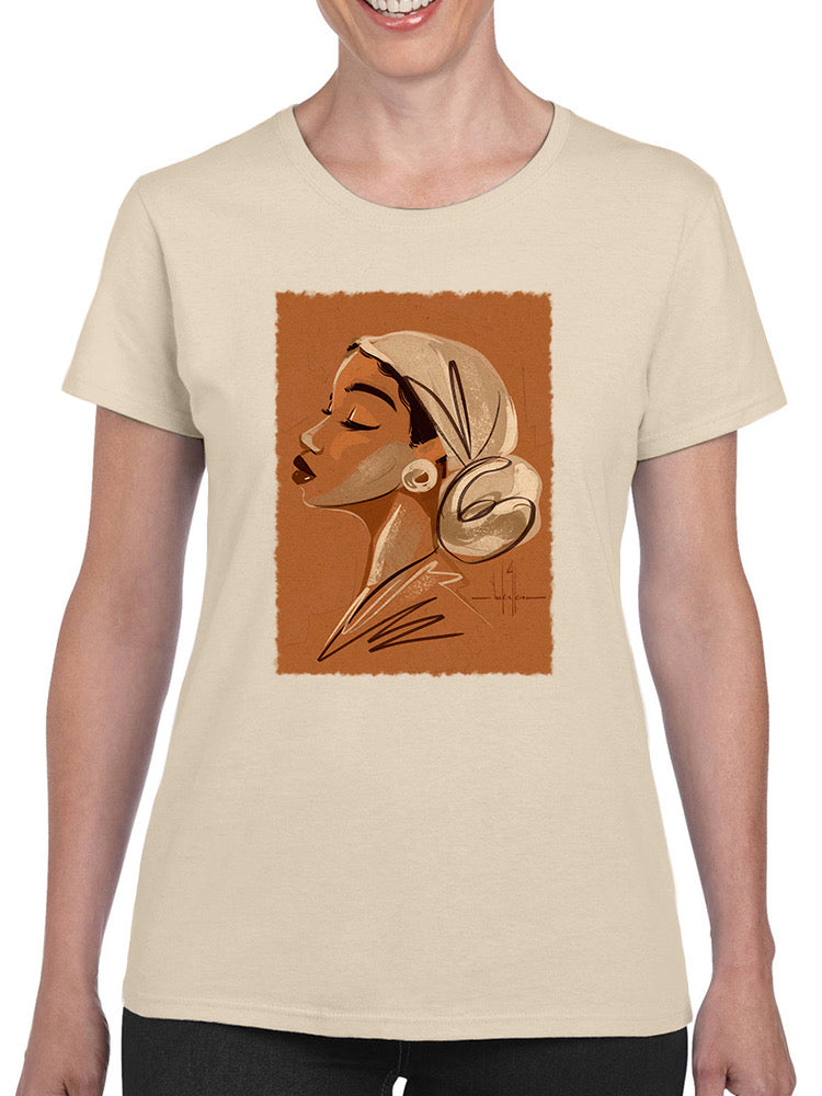 Woman's Side Profile T-shirt -David Coleman Jr Designs