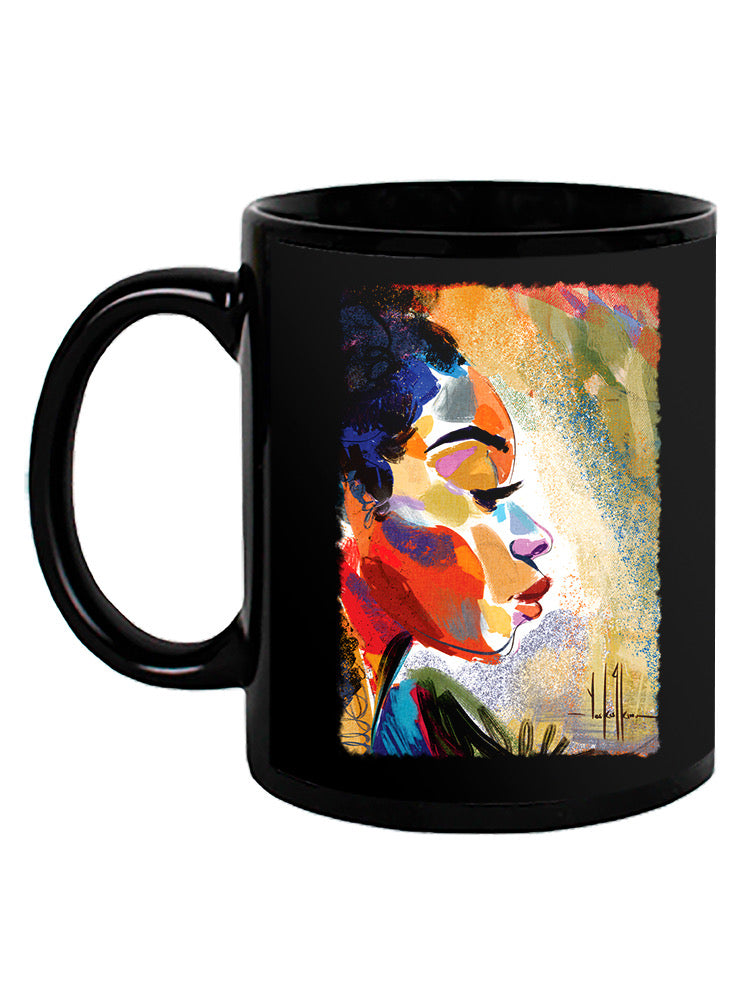 Woman's Watercolor Portrait Mug -David Coleman Jr Designs