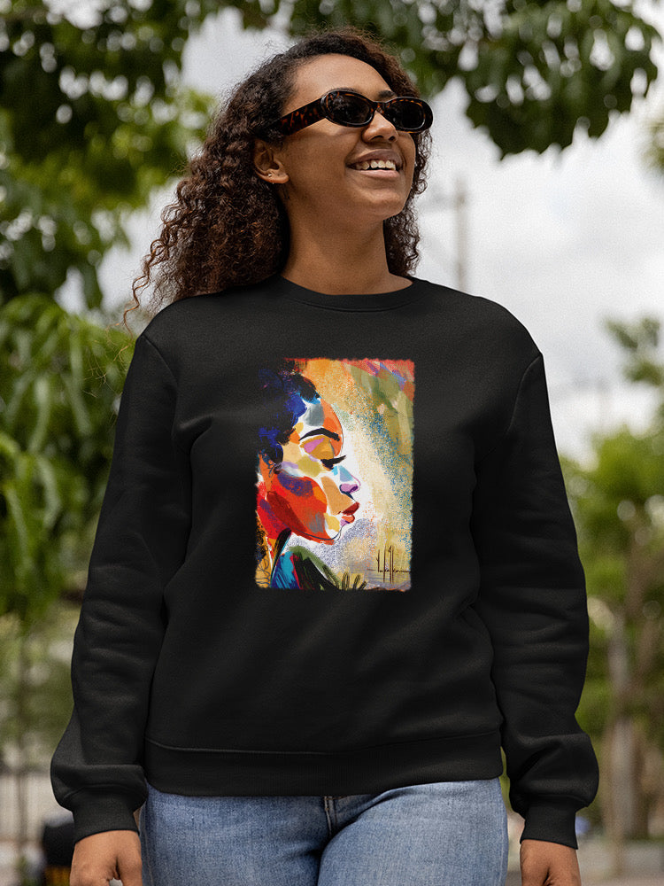 Woman's Watercolor Portrait Sweatshirt -David Coleman Jr Designs