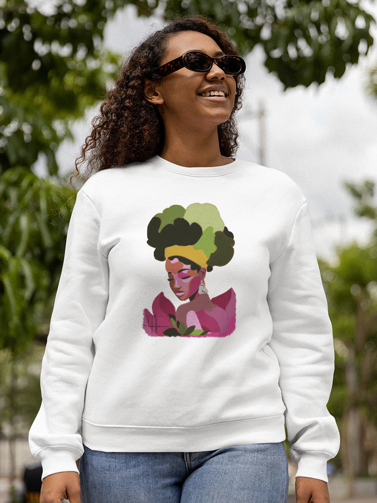 A Beautiful Woman Portrait. Sweatshirt -David Coleman Jr Designs