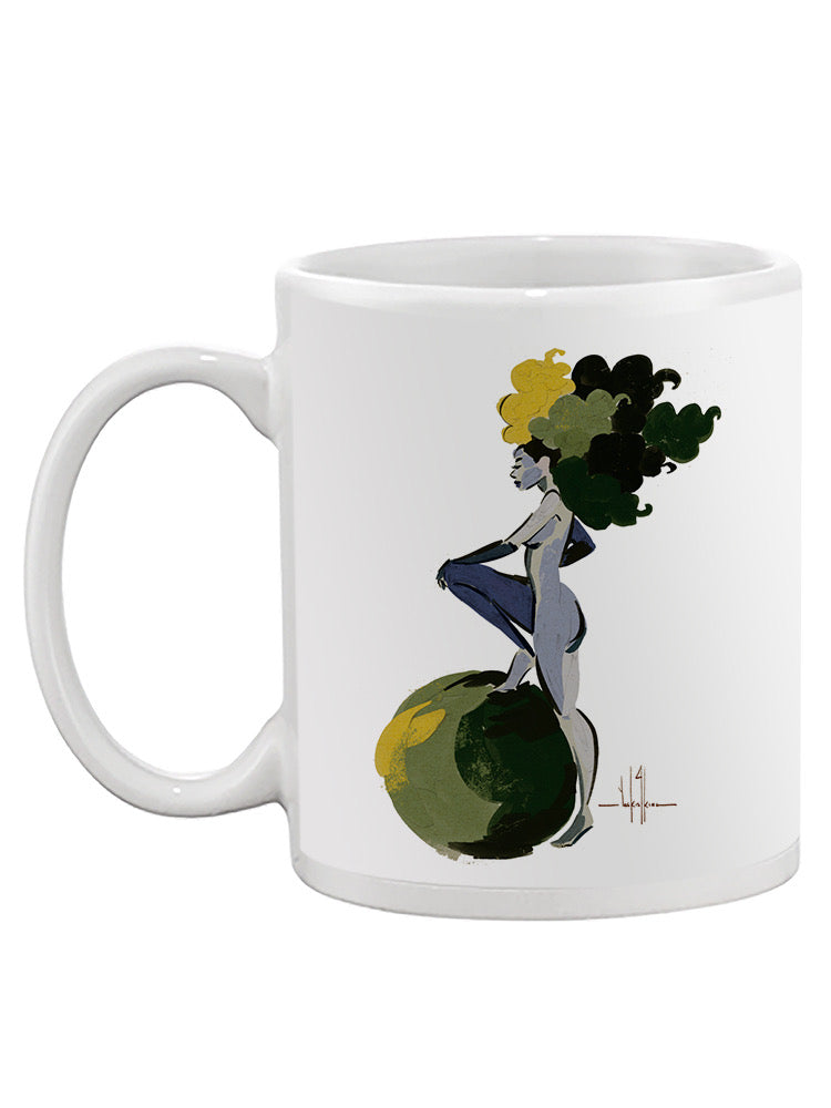 Woman And A Sphere Mug -David Coleman Jr Designs