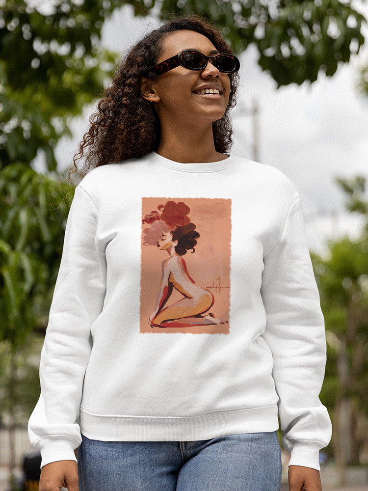 Posing Woman Sweatshirt -David Coleman Jr Designs