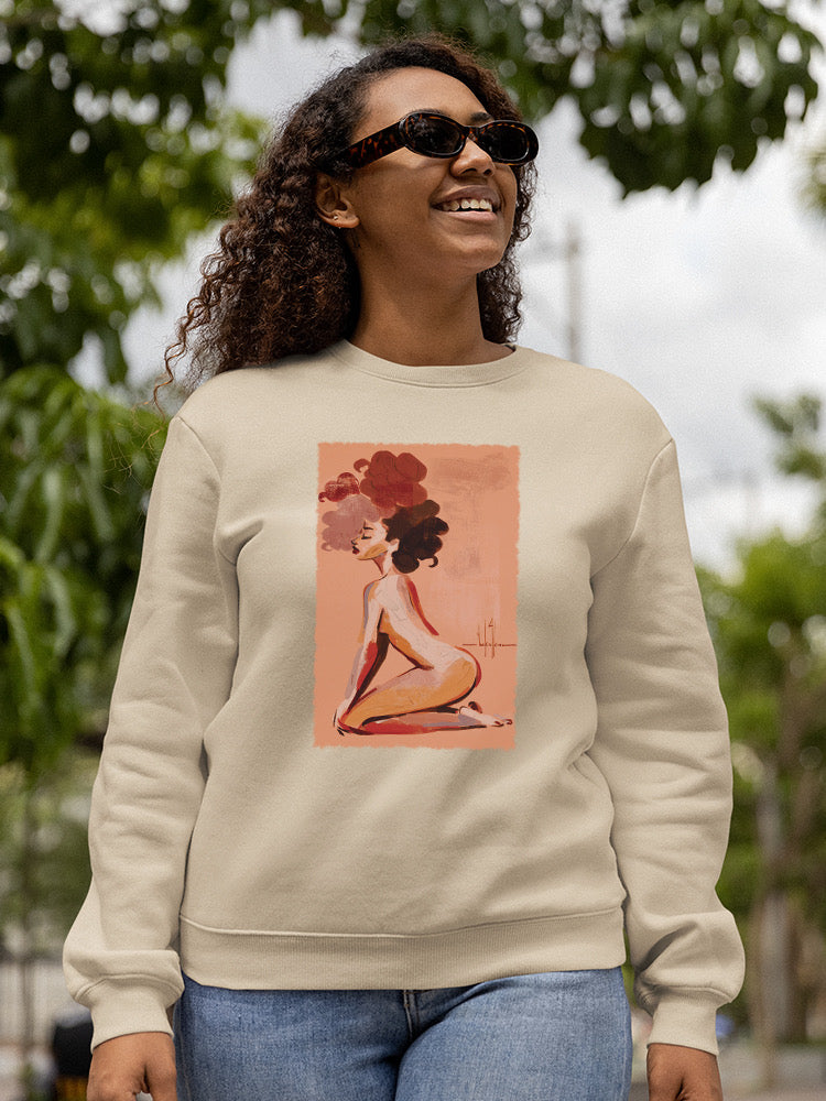 Posing Woman Sweatshirt -David Coleman Jr Designs