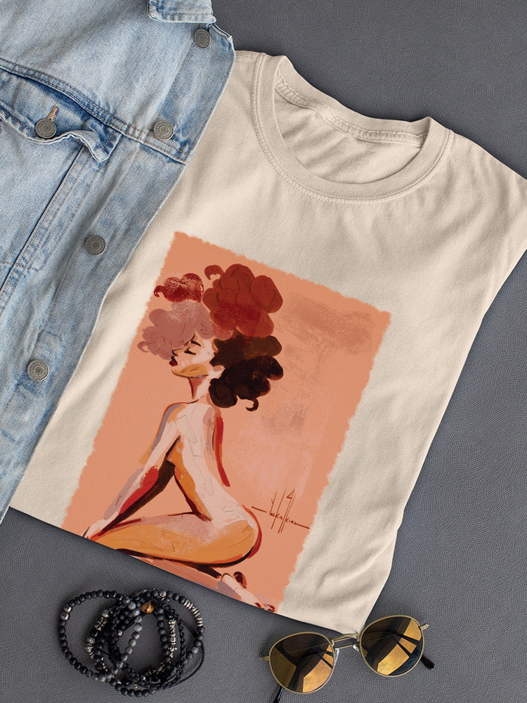 Posing Woman T-shirt -David Coleman Jr Designs