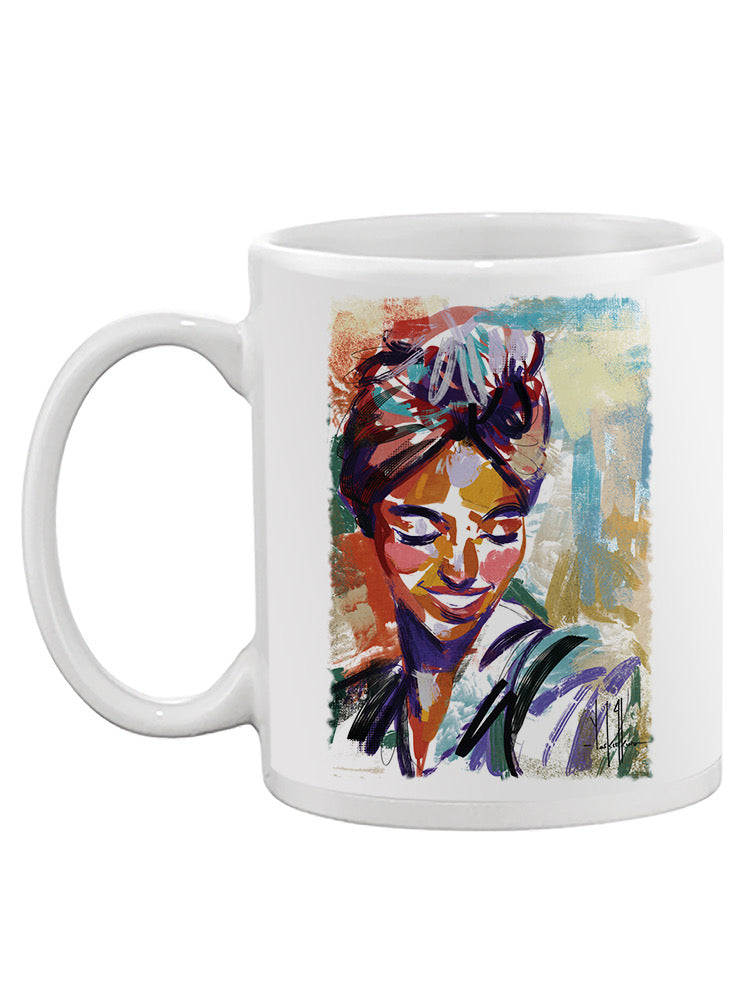 Smiling Woman Portrait Mug -David Coleman Jr Designs