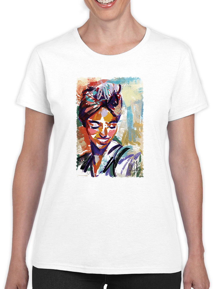 Smiling Woman Portrait T-shirt -David Coleman Jr Designs