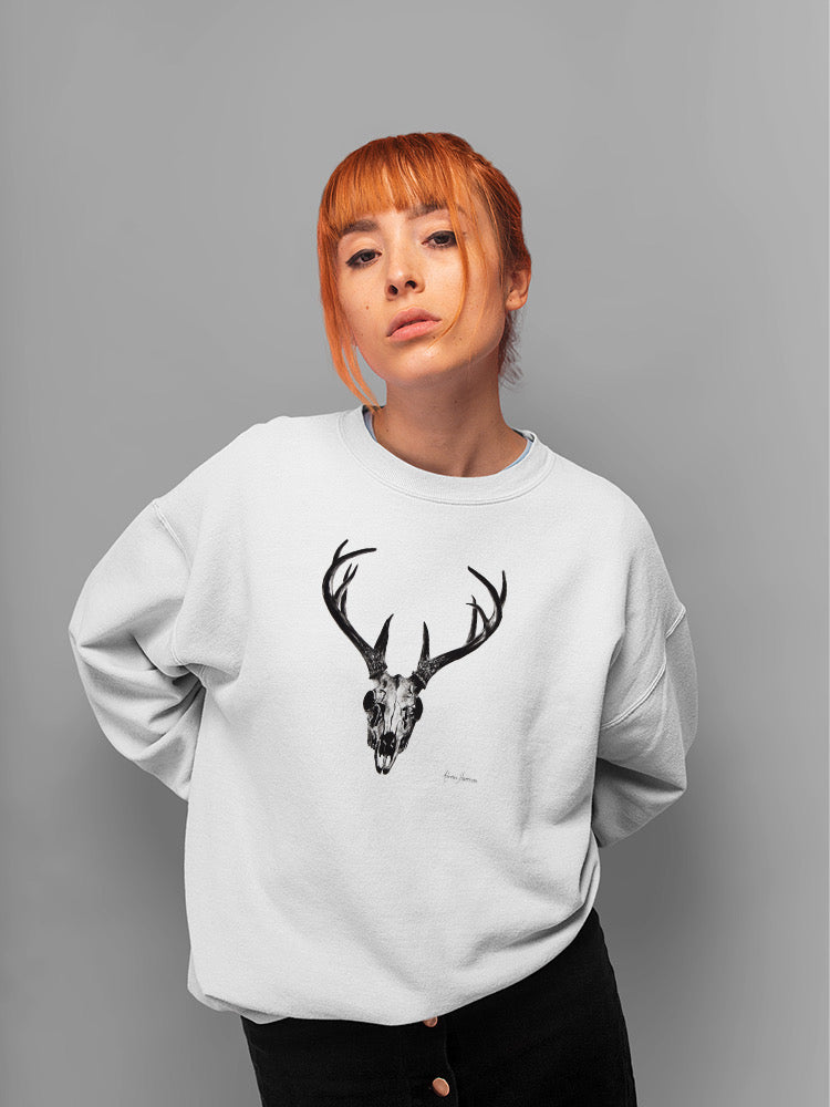 Deer Skull Sweatshirt -Ashvin Harrison Designs