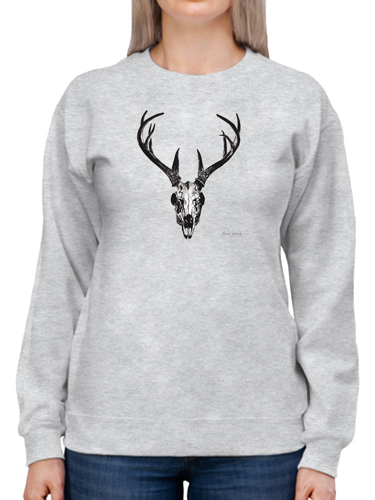 Deer Skull Sweatshirt -Ashvin Harrison Designs