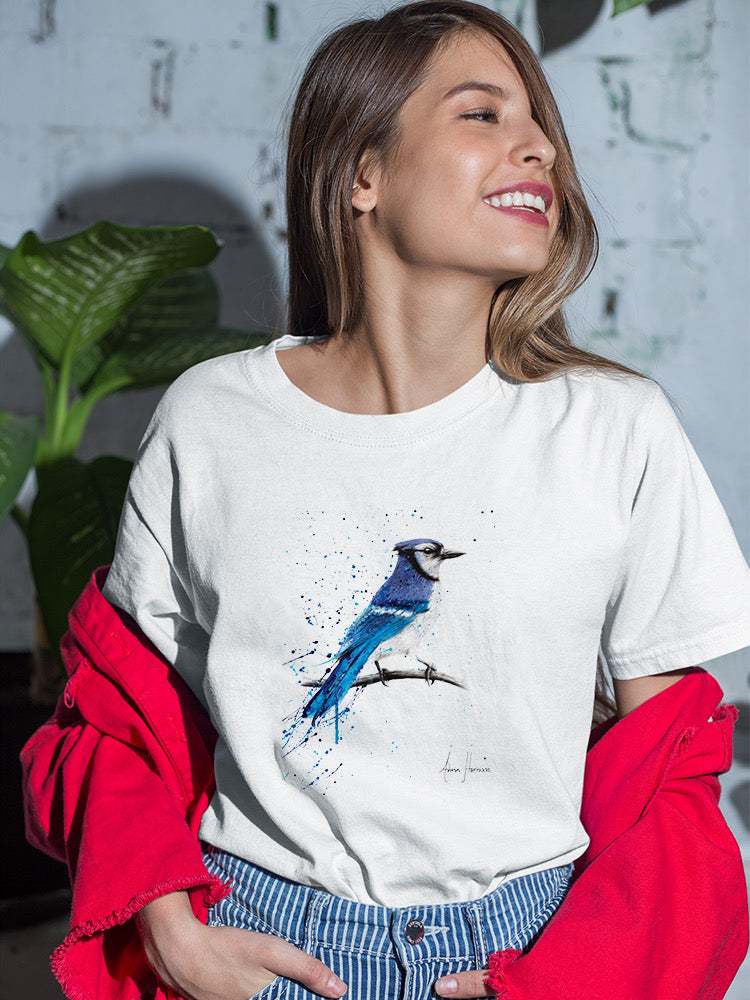 Blue Jay Bird T-shirt -Ashvin Harrison Designs