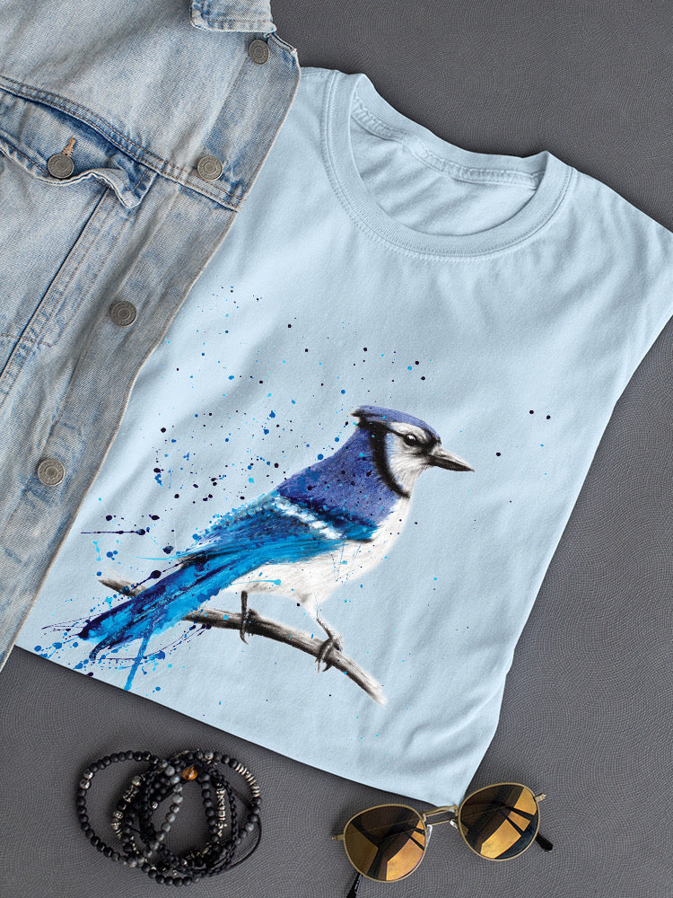Blue Jay Bird T-shirt -Ashvin Harrison Designs