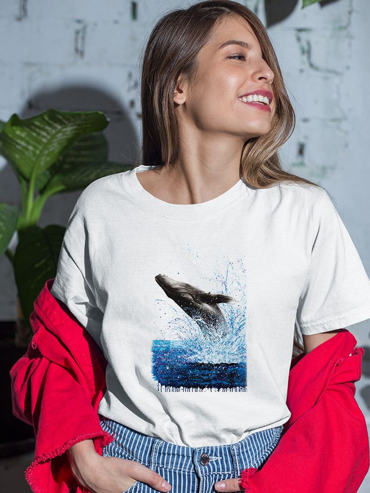 Jumping Whale T-shirt -Ashvin Harrison Designs