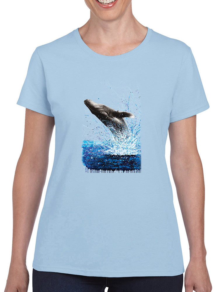 Jumping Whale T-shirt -Ashvin Harrison Designs