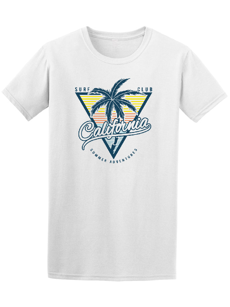 Surf Club California Palm Trees Graphic Tee - Image by Shutterstock