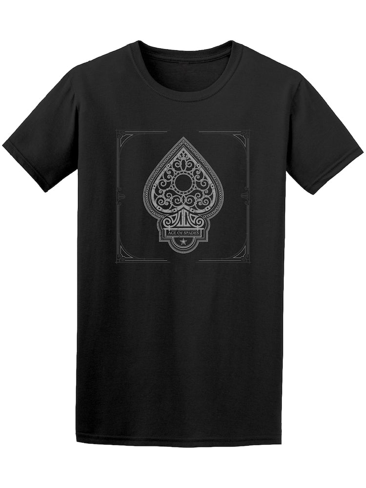 Gothic Ace Of Spades Cards Graphic  Tee - Image by Shutterstock