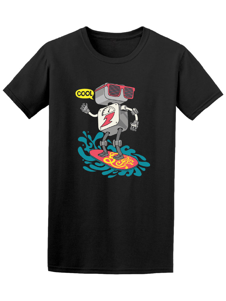 Cool Surfer Robot Graphic Tee - Image by Shutterstock