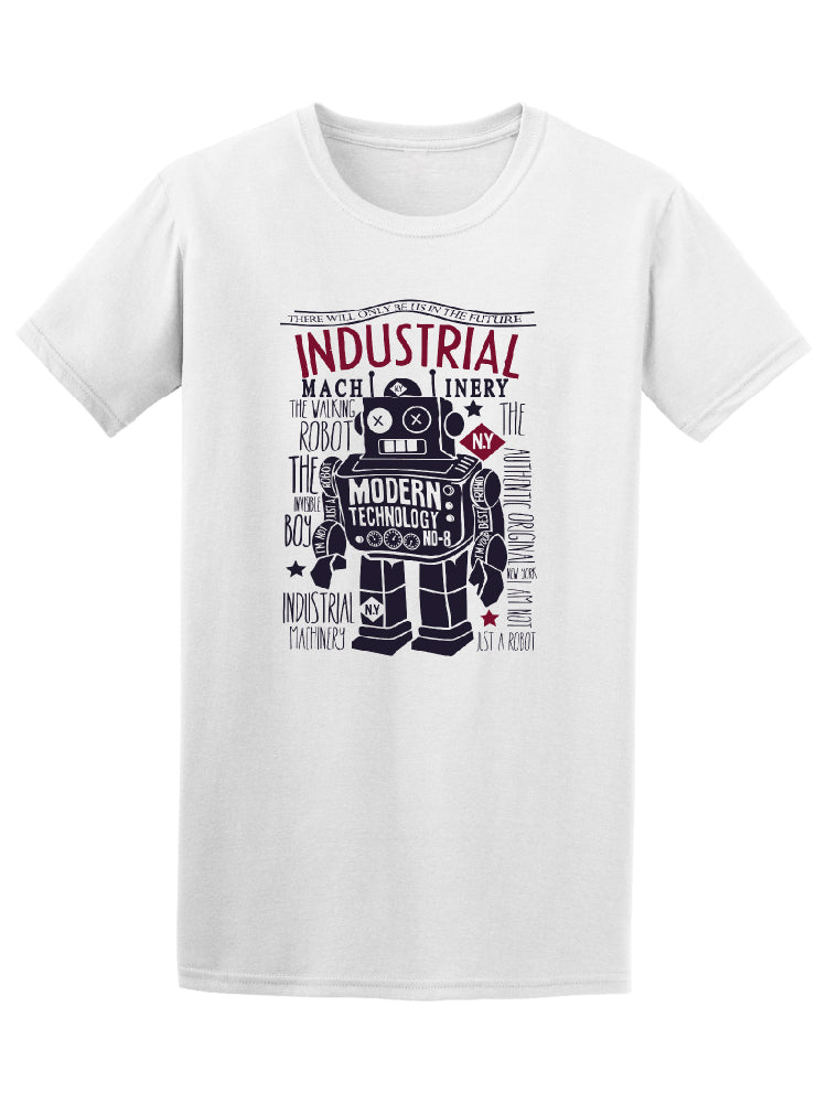 Cool Vintage Robot Graphic Tee - Image by Shutterstock