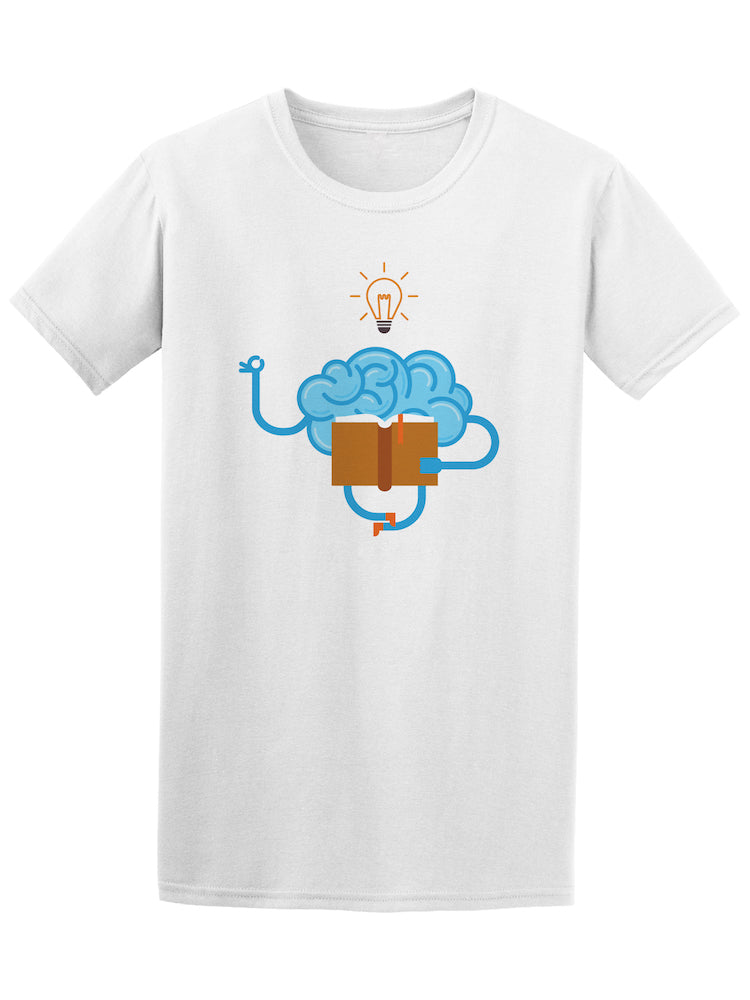 Brain With Book Geek Graphic Tee - Image by Shutterstock