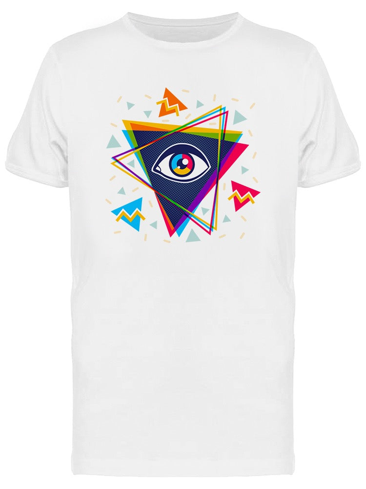 Pyramid With Eye In 90'S Style Tee Men's -Image by Shutterstock