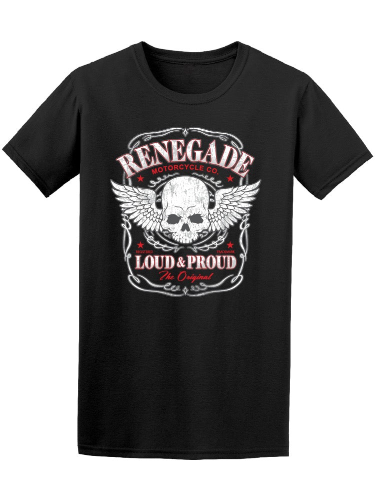 Renegade Wing Skull Loud & Proud Tee Men's -Image by Shutterstock