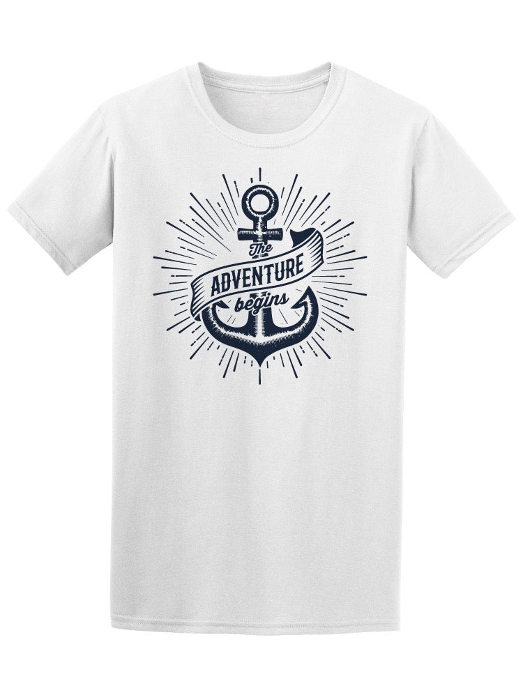 The Adventure Begins Anchor Tee Men's -Image by Shutterstock