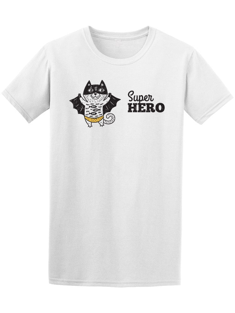 Super Cat Super Hero Tee Men's -Image by Shutterstock