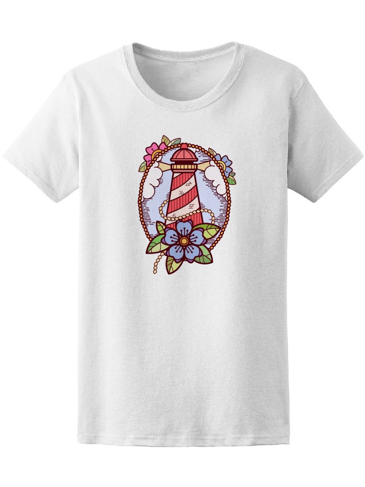 Cute Vintage Lighthouse  Tee Women's -Image by Shutterstock