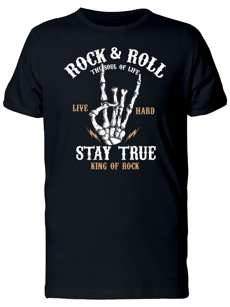 Rock & Roll Stay True Tee Men's -Image by Shutterstock