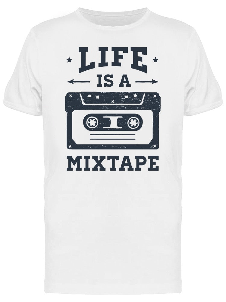 Life Is A Mixtape With Cassete Tee Men's -Image by Shutterstock