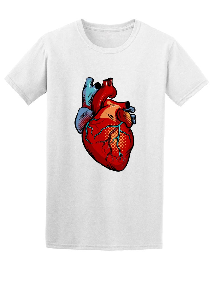Pop Art Human Heart Retro Tee Men's -Image by Shutterstock