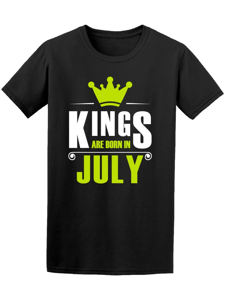 Kings Are Born In July Men's Tee - Image by Shutterstock