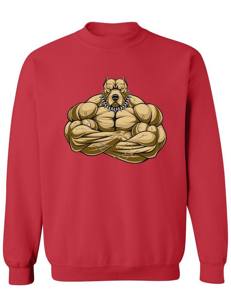 Strong Pitbull Sweatshirt Men's -Image by Shutterstock