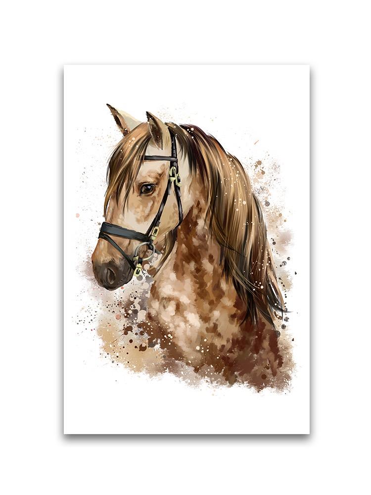 Watercolor Portrait Of Horse Poster -Image by Shutterstock