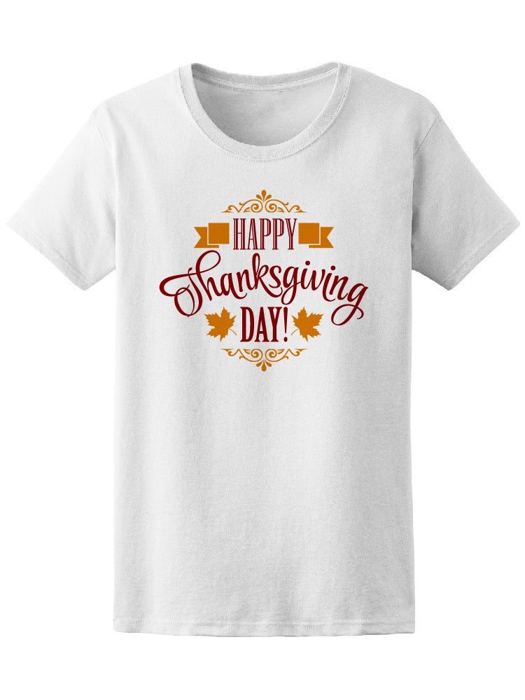 Happy Thanksgiving Royal Frame Tee Women's -Image by Shutterstock