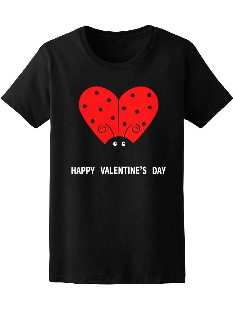 Happy Valentine's Day Ladybug Tee Women's -Image by Shutterstock
